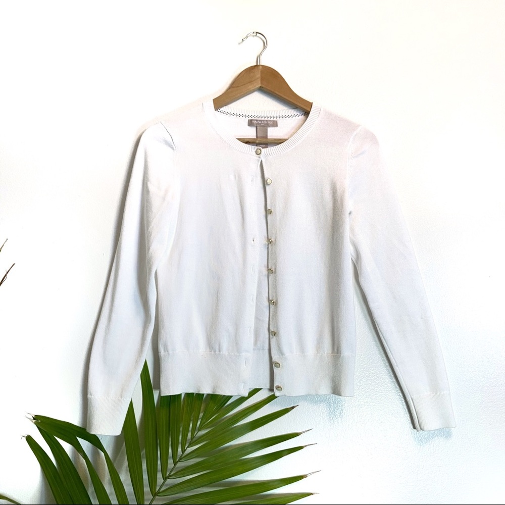 BANANA REPUBLIC White Cardigan